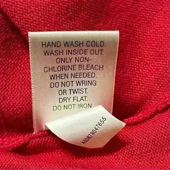 Croft & Barrow WOMEN'S Red Rayon Blended  SZ SMALL Jeweled SWEATER  New - Picture 11 of 12